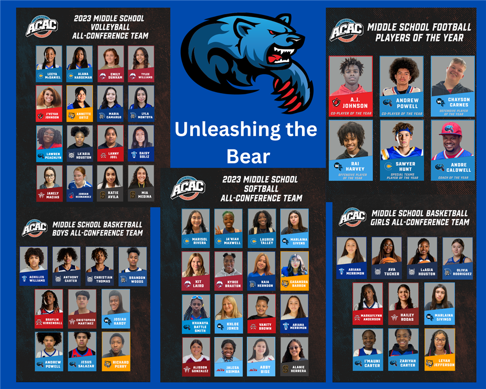Middle School Football Players of the Year